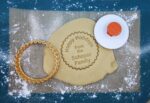 Christmas Custom Cookie Stamp Personalized Cookie and Fondant Embosser 3" Holiday craft fondant clay