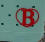 Custom Letter Heart Charms for Bogg Bags | Personalized Bogg Bag Monograms |  Bogg Bag Accessories | Stylish Bogg Bag Tags - SHIPS FAST - Image 2