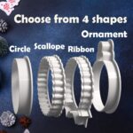 Personalized Christmas Cookie Cutter Stamp Set, Custom Family Name Stamp, 4 Festive Shapes to Choose, Perfect for Holiday Baking & Gifting - Image 15