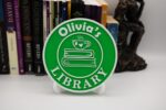 Personalized Library Sign 3D Printed Book Nook Decor with Stand, Unique Bookshelf Accessory for Readers, Book Lovers Gift,   Bookshelf Sign - Image 4