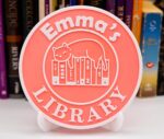 Personalized Library Sign 3D Printed Book Nook Decor with Stand, Unique Bookshelf Accessory for Readers, Book Lovers Gift,   Bookshelf Sign - Image 2