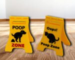 Mini Wet Floor Sign: Humorous Pet Accident Warning Decor - Image 3
