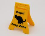 Mini Wet Floor Sign: Humorous Pet Accident Warning Decor - Image 5