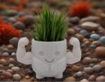 Funny Flexing Muscle Planter: Unique Gym Decor - plant not included - Image 7