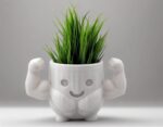 Funny Flexing Muscle Planter: Unique Gym Decor - plant not included - Image 4