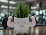 Funny Flexing Muscle Planter: Unique Gym Decor - plant not included - Image 5