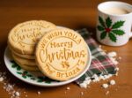 Personalized Christmas Cookie Cutter Stamp Set, Custom Family Name Stamp, 4 Festive Shapes to Choose, Perfect for Holiday Baking & Gifting - Image 7