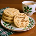 Personalized Christmas Cookie Cutter Stamp Set, Custom Family Name Stamp, 4 Festive Shapes to Choose, Perfect for Holiday Baking & Gifting - Image 3