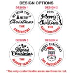 Personalized Christmas Cookie Stamp: Family Name Embosser - Image 4