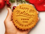 Custom Christmas Cookie Cutter & Stamp — Personalized Family Name Holiday Cookie Press — 3D Printed Cookie Cutter, Gift-Ready Baking Set