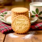 Personalized Christmas Cookie Cutter Stamp Set, Custom Family Name Stamp, 4 Festive Shapes to Choose, Perfect for Holiday Baking & Gifting - Image 2
